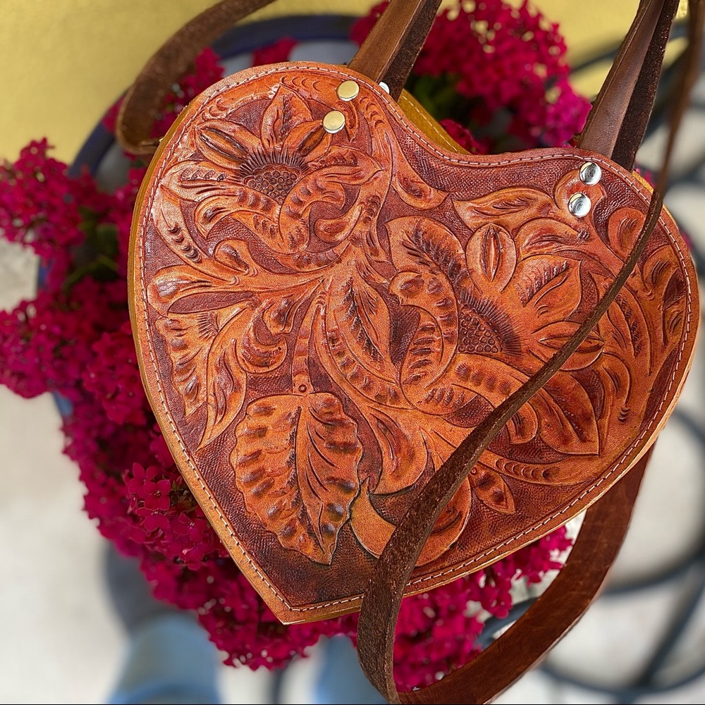 Heart Tooled Purse